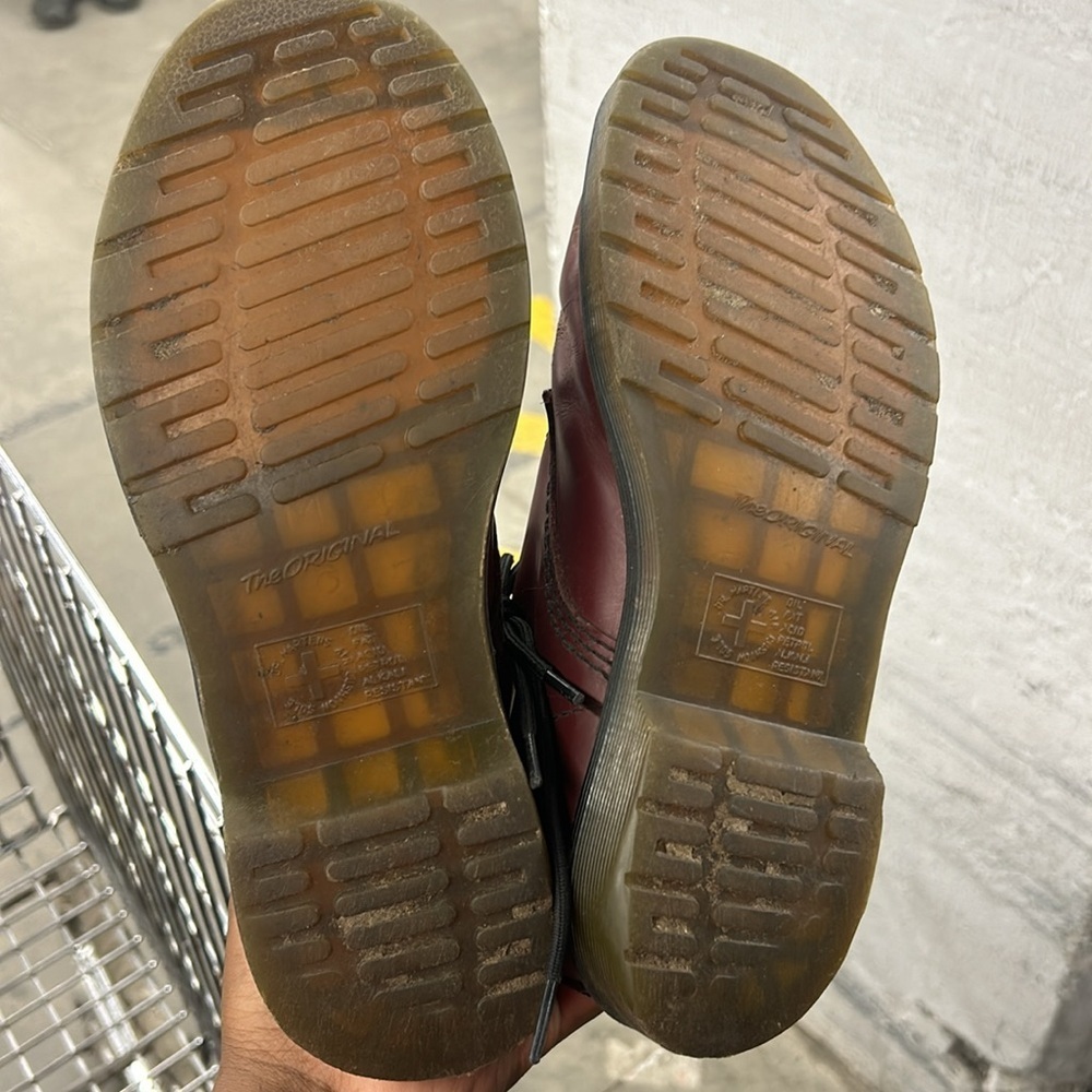 Burgundy Dr.  Martens size 8 women - Picture 3 of 7